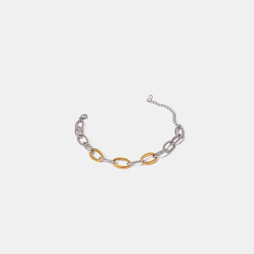 Two-Tone Chain Bracelet: A Blend of Elegance and Modernity