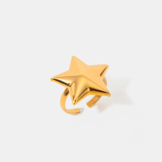 Stainless Steel Star Ring