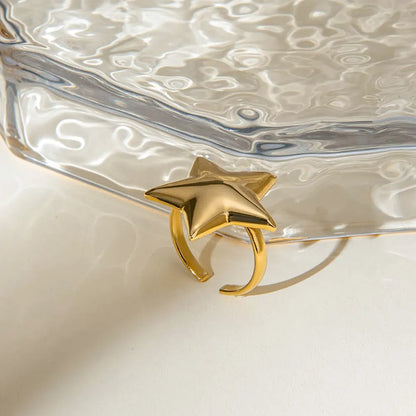 Stainless Steel Star Ring
